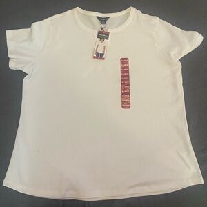 Eddie Bauer White V Neck Tee